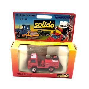 Vintage Solido TonerGam I Berliet 4x4 Forest Fire Truck 2103 Boxed